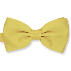 vlinderstrik lichtgoud effen