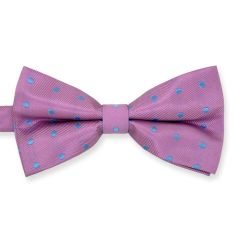 vlinderdas lila lichtblauw stippen