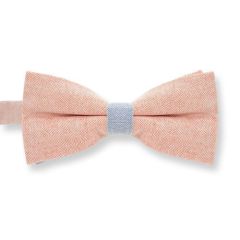 vlinderstrik perzik blauw