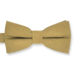 vlinderdas suede botergeel