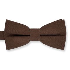 vlinderdas suede bruin