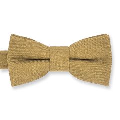 vlinderdas suede kinderen botergeel