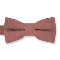 vlinderdas suede kinderen oudroze