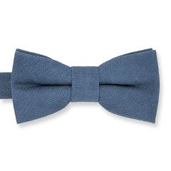 vlinderdas suede kinderen vintage blauw