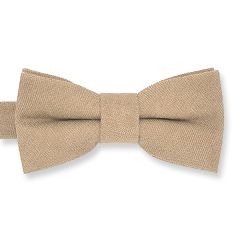 vlinderdas- suede kinderen zand beige