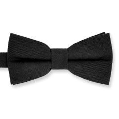 vlinderdas suede zwart