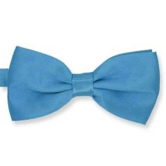 vlinderstrik aqua blue effen