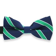 vlinderstrik blauw mint strepen