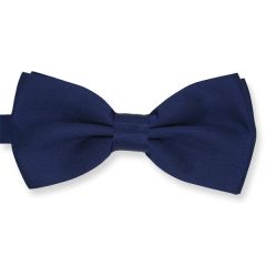 vlinderstrik donkerblauw effen