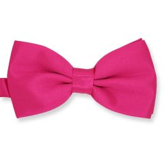 vlinderstrik neon roze effen