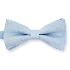 vlinderstrik katoen lichtblauw