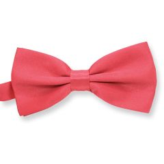 vlinderstrik koraal effen