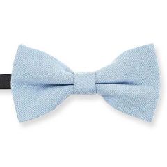 vlinderstrik lichtblauw katoen kind