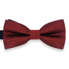 vlinderstrik donkerrood zilver