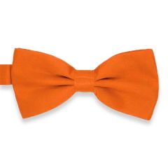 vlinderstrik oranje effen