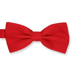 vlinderstrik rood effen