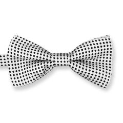 vlinderstrik wit zwart stippen