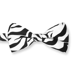 vlinderstrik met zebra print