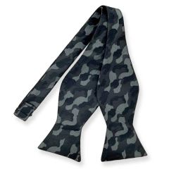 zelfstrikker legerprint zwart grijs