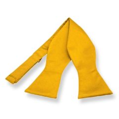 zelfstrikker okergeel effen