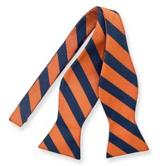 zelfstrikker oranje navy gestreept