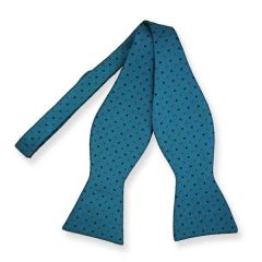 zelfstrikker petrol stippen