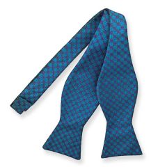 zelfstrikker turquoise paars cirkels