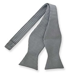 zelfstrikker zilver zwart patroon