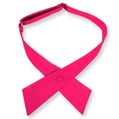 dames stropdas strik neon roze